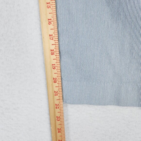 Chicos Pants Womens 3 Blue XL Pinstripe Stretch Crop Capri Pull On So Slimming - Picture 8 of 14